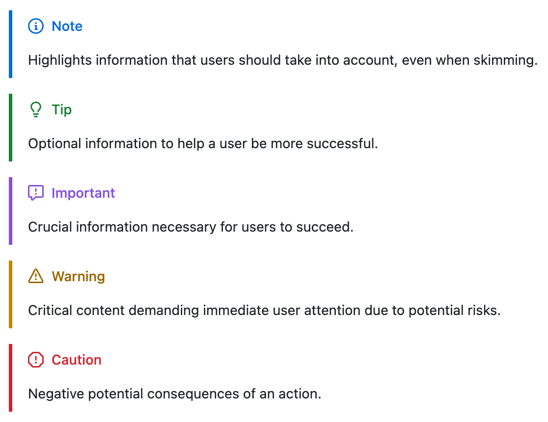 GitHub highlight block quote preview